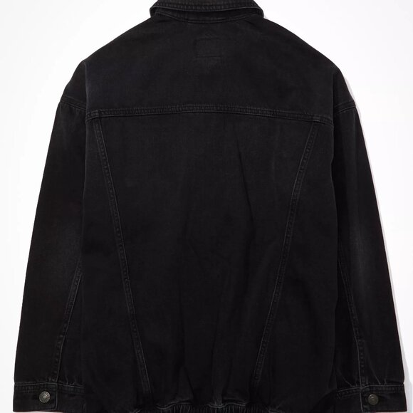 AE Oversized Denim Boyfriend Jacket - Picture 4 of 6